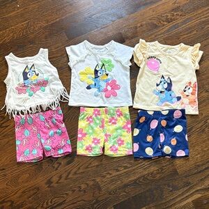 3 sets of fun Bluey outfits
